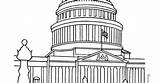 Washington Dc Capitol Building Sheet Coloring Georgia Buildings Book Pages Template sketch template