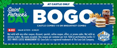 combo meal   white castle whitecastle  coupons app