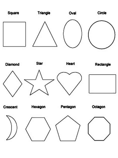 clever images  shape coloring page identifying  labeling
