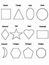 Shapes Coloring Pages Printable Sheets Kids Print Educational Template Attribute 56kb 1000px sketch template