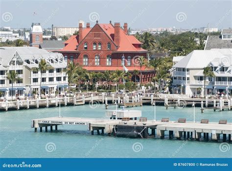 key west downtown stock photo image  town historic