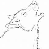 Wolf Howling Drawing Head Line Sketch Wolves Deviantart Drawings Sketches Chibi Lineart Moon No1 Tengoku Shadows Snarling Coloring Outline Template sketch template