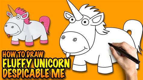 draw  unicorn fluffy unicorn  despicable  easy step