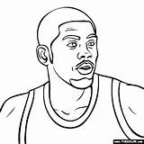 Kyrie Irving Coloring Pages Shoes Template sketch template