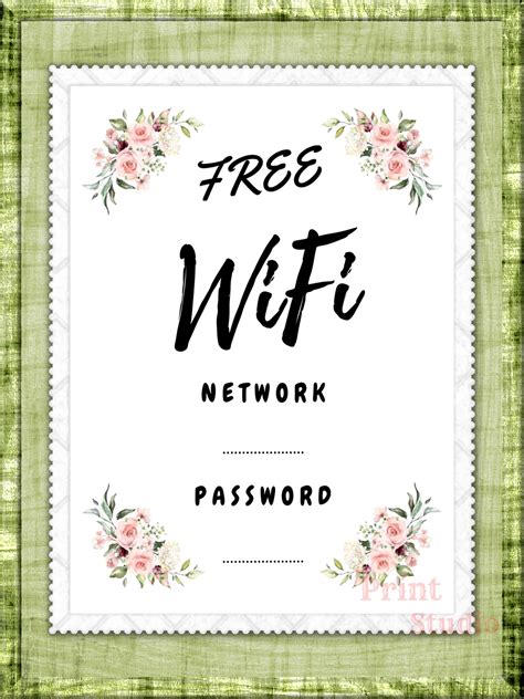 printable wifi wifi password password wifi sign wifi etsy artofit