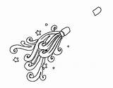 Wizard Wand Coloring Coloringcrew sketch template