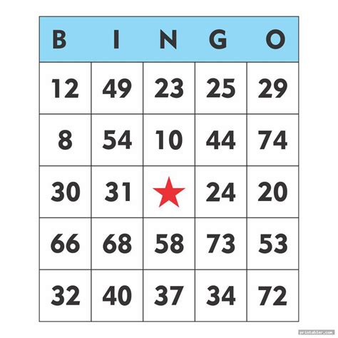 printable bingo cards  printable bingo cards