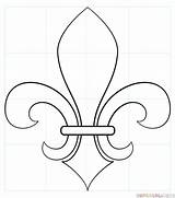 Fleur Lis Drawing Draw Coloring Step Pages Tutorials Lys Line Lilie Printable Kids Supercoloring Zeichnen Spirale Outline Fluer Beginners Mardi sketch template