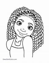 Coloring Pages Girls Girl Princess Kids Sheets African sketch template