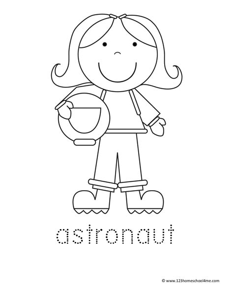 astronaut coloring pages