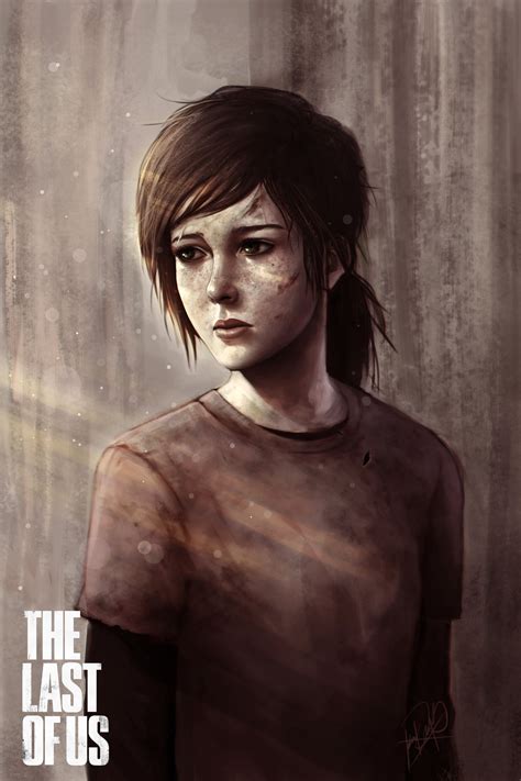 ellie the last of us art beautiful pictures
