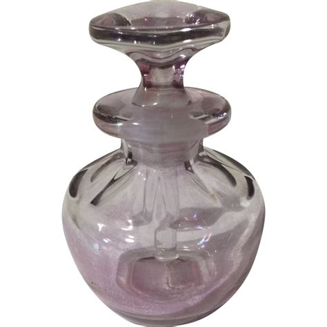 Vintage Purple Heisey Perfume Cologne Bottle Cologne Bottle Perfume