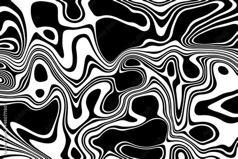 black  white liquid texture abstract vector background monochrome marble pattern stock