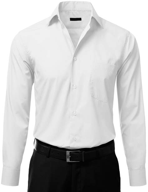 men s long sleeve white dress shirt new era factory outlet