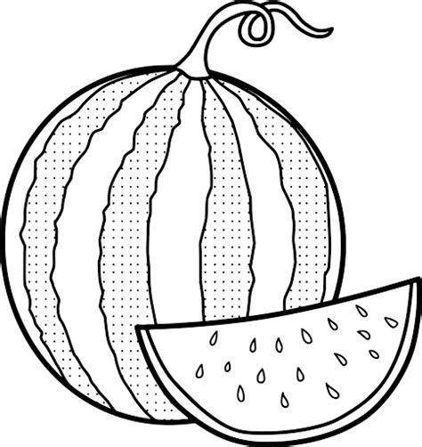 seedless watermelon coloring page mitraland