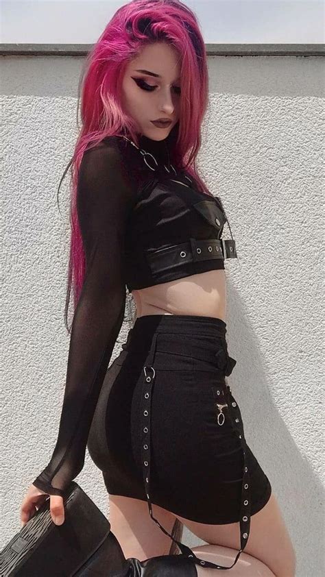pin by jack son on ix goth steam cyber hot goth girls cool outfits