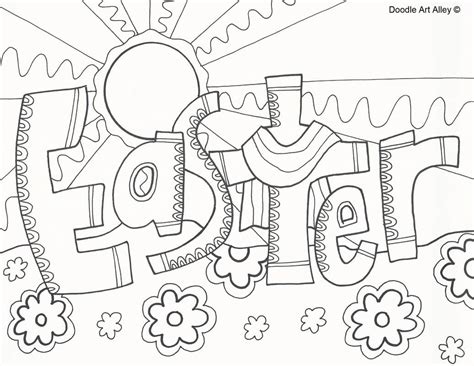 printable religious easter coloring pages  getdrawings