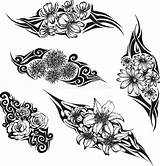 Tribal Flower Tattoos Tattoo Stock Vector Royalty sketch template