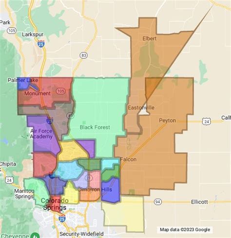 29 Zip Code Map Of Colorado Springs