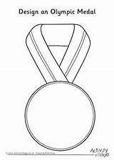 Olympic Medal Coloring Medals Olympics Super Pages Preschool Idea sketch template