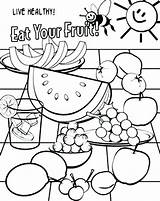 Coloring Pages Vitamin Getcolorings Food sketch template