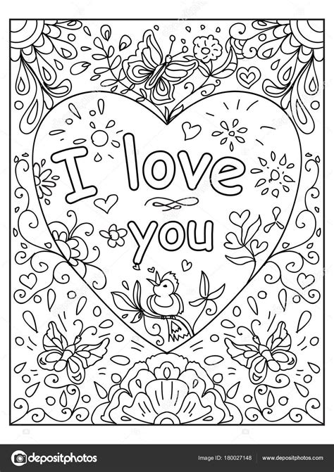 love coloring pages  cantik