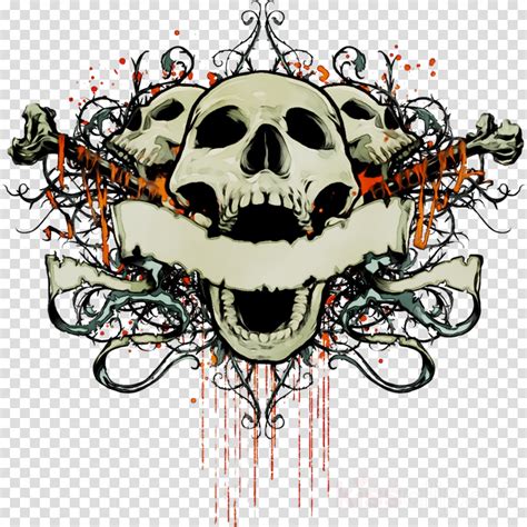 skull logo design clipart   cliparts  images  clipground