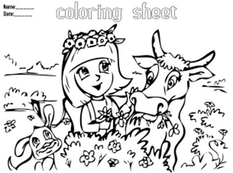 animal friends coloring pages