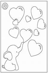 Valentine Elephant Kidsactivitiesblog sketch template