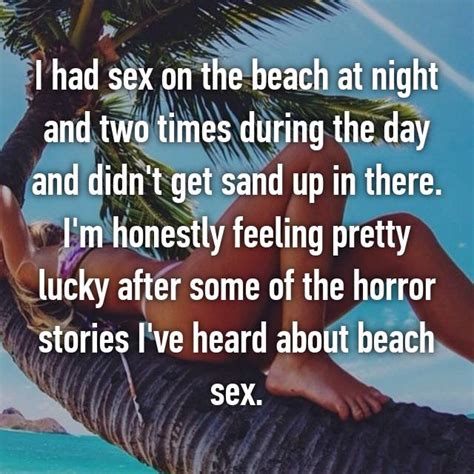 17 steamy confessions about making love on the beach