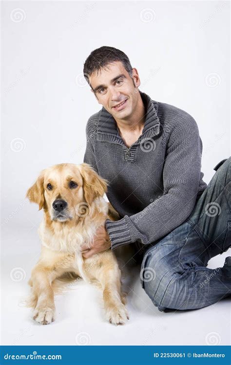 attractive man   pet stock image image  young