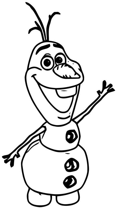 printable olaf coloring pages