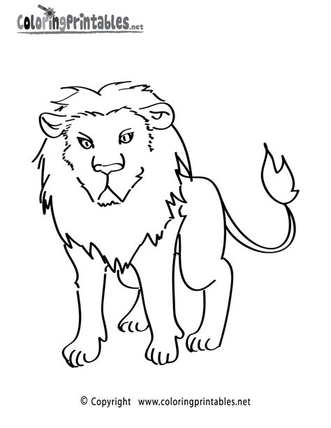 lion coloring page   animal coloring printable