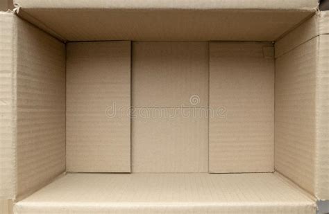 empty cardboard box close   view  cardboard packaging box stock image image