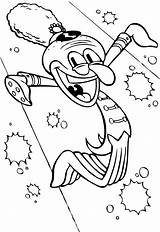 Squidward Tentacles Coloring Pages Happy Funny sketch template