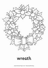 Christmas Wreath Coloring Pages Colouring Drawing Reef Advent Activityvillage Color Wreaths Print Drawings Printable Printables Default Sites Xmas Kids Gif sketch template