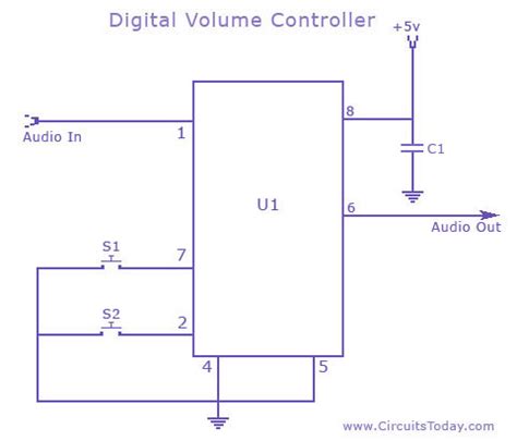 schematic speaker volume control wiring diagram electronic design speaker volume control