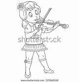 Violin Violinist Symphony sketch template