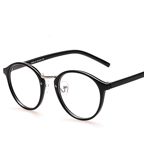 generic black eyeglasses frames with clear lens retro optical frame