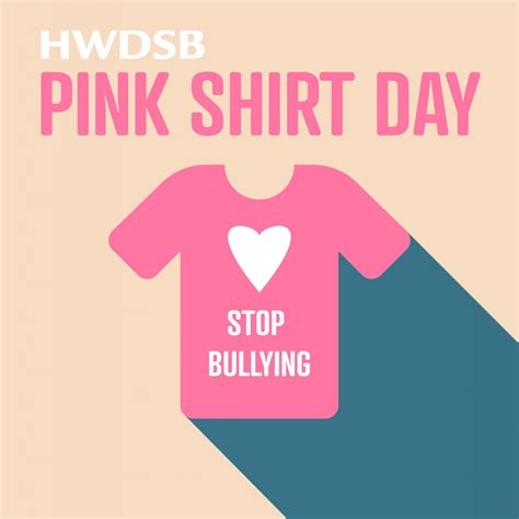pink shirt day february   hamilton wentworth district school