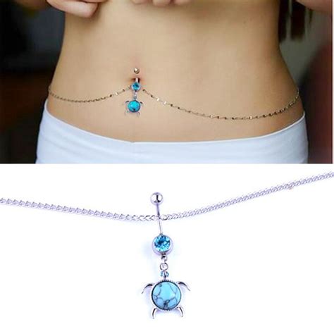 New Stainless Steel Top Belly Button Rings Belt Body Piercing For Women