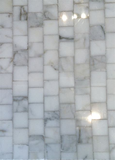 bethesdastyle small square marble tile  waterworks interior design