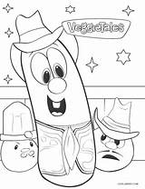 Coloring Veggietales Cool2bkids Zeichentrick Cucumber sketch template