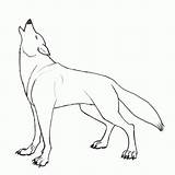 Coloring Wolf Howling Pages Printable Gif Coloringhome sketch template
