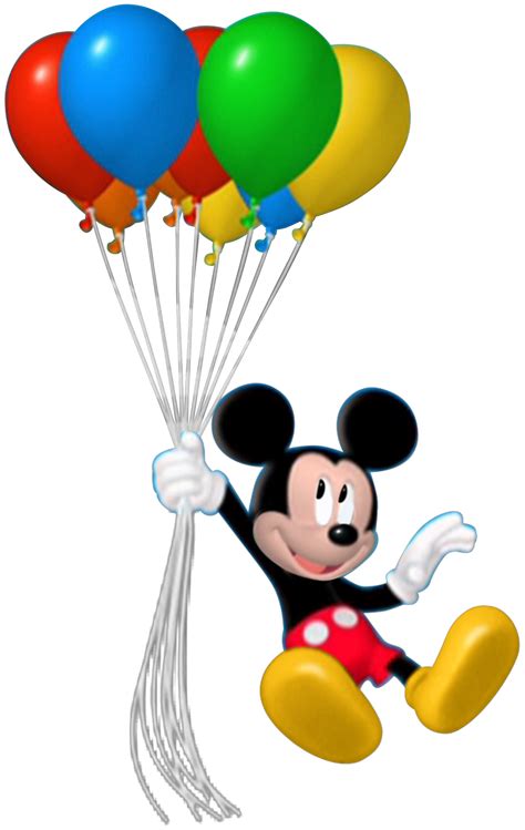 png mickey mouse floating  balloons mmch  gawain hale