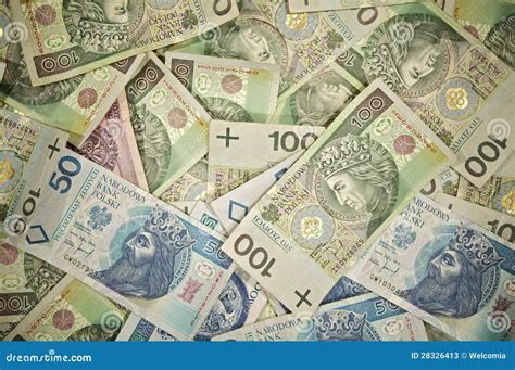 polish zloty money stock  image