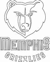 Grizzlies Memphis Nba Hawks Hornets Bulls Grizzly Orlando sketch template