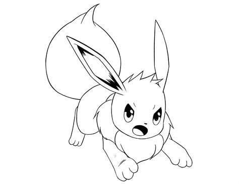 eevee pokemon coloring pages   eevee pokemon coloring