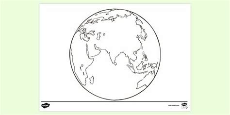 printable colouring page   earth colouring sheets