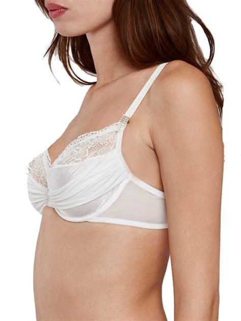 maison lejaby crystal full cup bra 08733 underwired soft sexy sheer